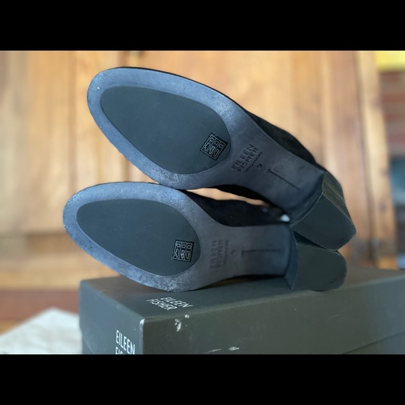 Eileen Fisher Prana Suede Heel Mule 9M - Picture 4 of 5